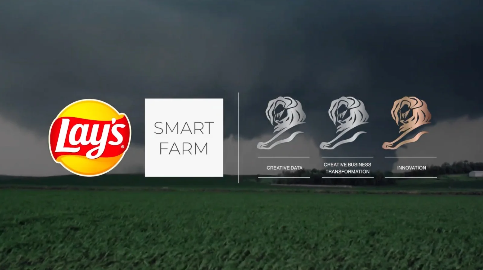Lay’s Smart Farm campaign frame with its Cannes Lions recognition