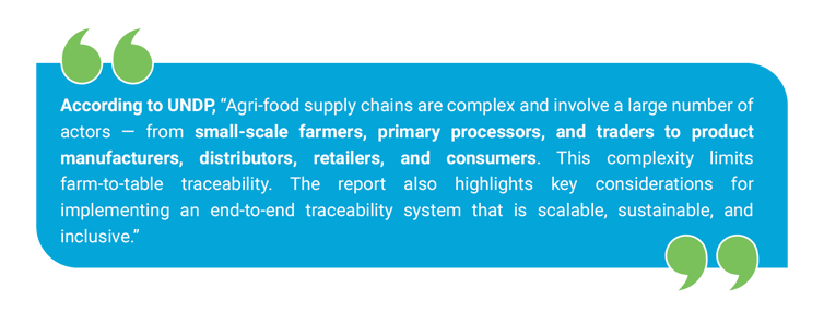 farm to fork solution quote by undp