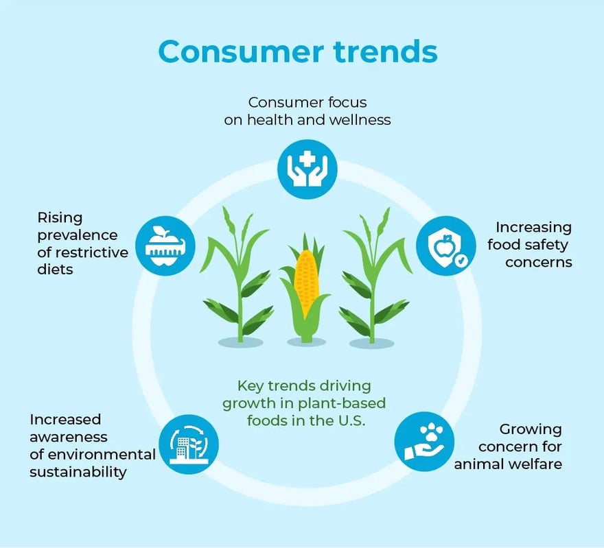 regenerative agriculture and consumer trends and awareness infographic