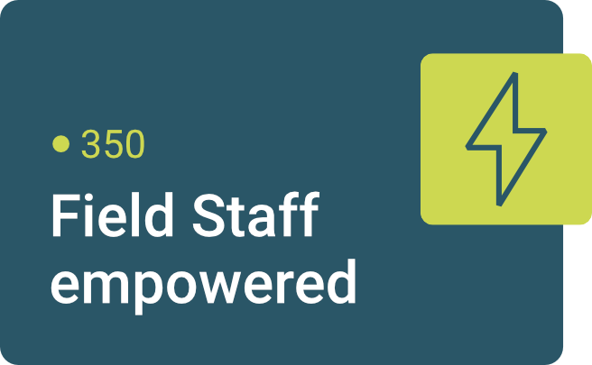 2 Field Staff empowered