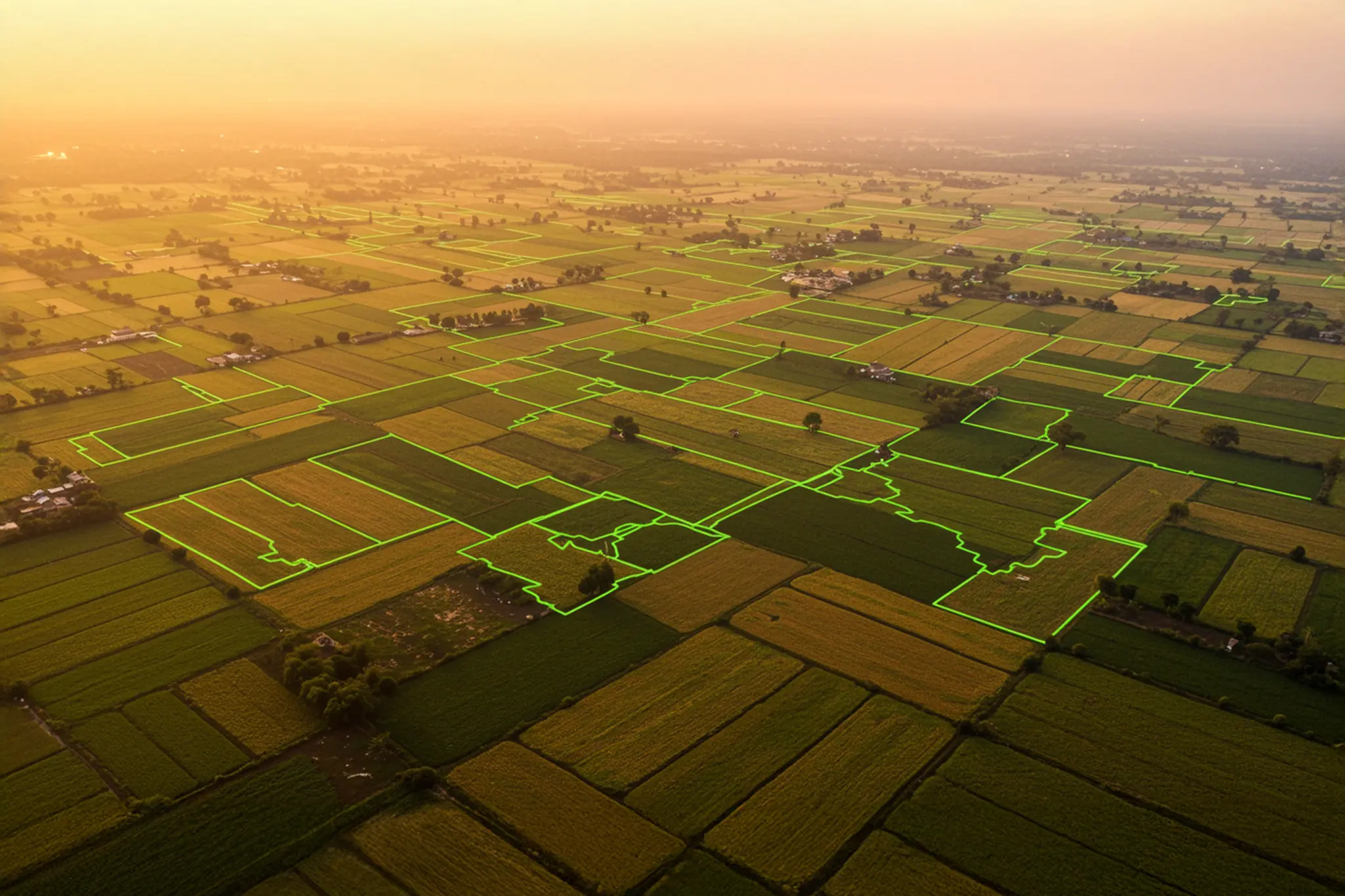 Land boundary detection for small landholding using machine learning
