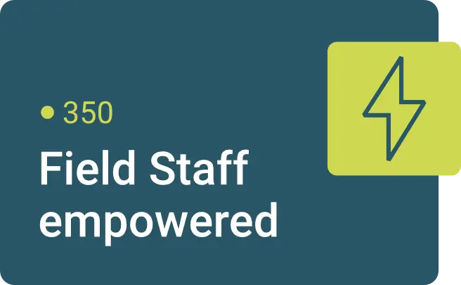 2 Field Staff empowered